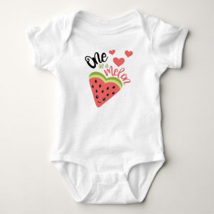 Eén in een Melon Baby-pak Romper