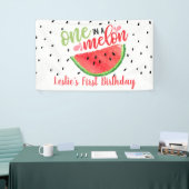 Een in een Melon Birthday Banner - Rood (Beurs)