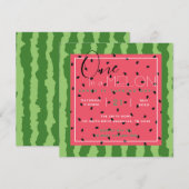 Eén in een Melon Birthday Kaart (Voorkant / Achterkant)