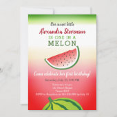 Eén in een Melon Birthday Kaart (Voorkant)