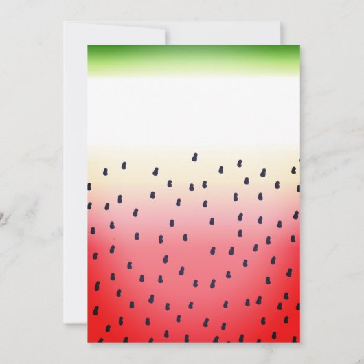 Eén in een Melon Birthday Kaart (Achterkant)