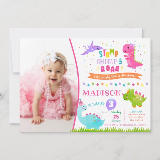 Eén in een Melon Birthday-uitnodiging Kaart (Voorkant)