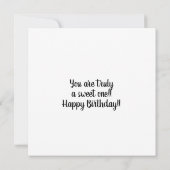 Eén in een Melon Cute Watermelon Pink Birthday Kaart (Achterkant)