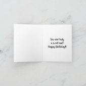 Eén in een Melon Cute Watermelon Pink Birthday Kaart (Binnen)