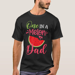 Een in een Melon Dad Watermelon Family Birthday Pa T-shirt