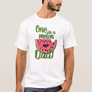 Eén in een Melon Dad Watermelon First Birthday T-shirt