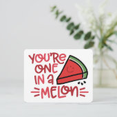 EEN IN EEN MELON FEESTDAGENKAART (Staand voorkant)