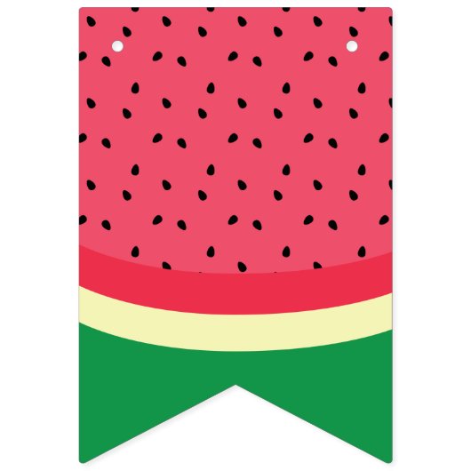 Eén in een Melon First Birthday Invitation Banner (Eerste vlag)