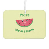 Een in een Melon Funny Cute Kawaii Watermeloen Luchtverfrisser (Achterkant)