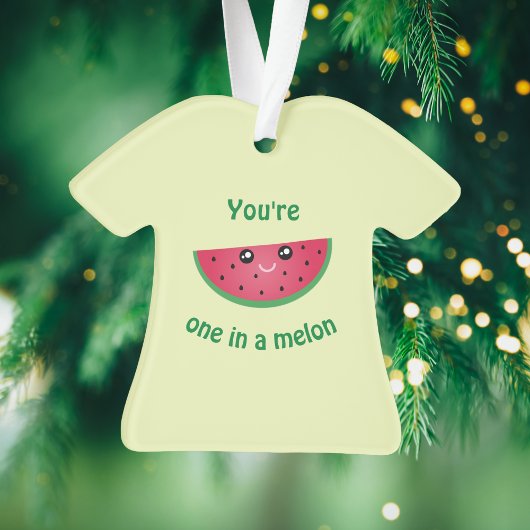 Een in een Melon Funny Cute Kawaii Watermeloen Ornament