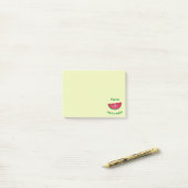 Een in een Melon Funny Cute Kawaii Watermeloen Post-it® Notes (Op bureau)