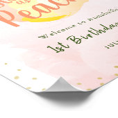 Een in een Melon Girl Welkomstbord Poster (Hoek)