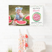 Een in een Melon Girl's 1e verjaardag Spandoek (Insitu)