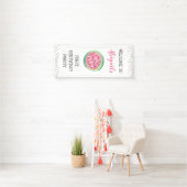 Een in een Melon Girl's 1e verjaardag Spandoek (Insitu)