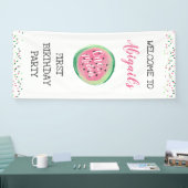 Een in een Melon Girl's 1e verjaardag Spandoek (Beurs)