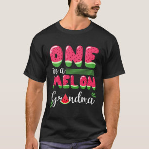 Een in een Melon Grandma Love Watermelon Summer Fr T-shirt
