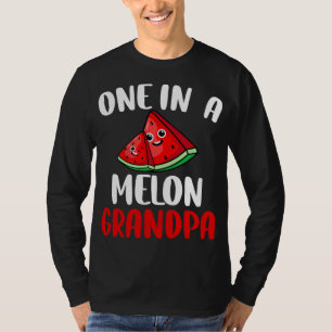 Een in een Melon Grandpa Watermelon Fruit Family M T-shirt