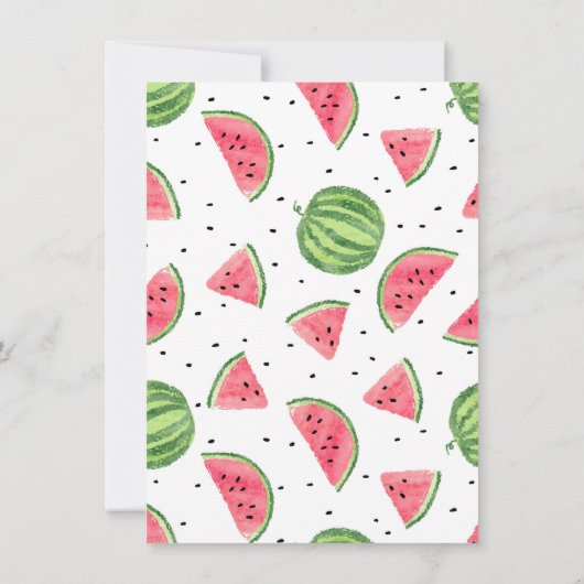 Eén in een Melon Hartelijk dank Kaart (Achterkant)