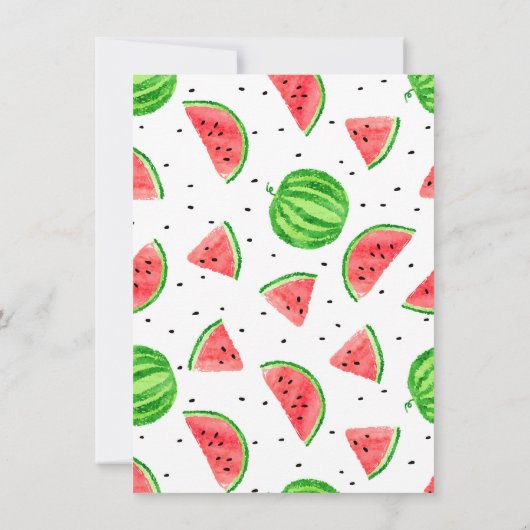 Eén in een Melon Hartelijk dank - Rood Kaart (Achterkant)