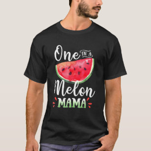 Een in een Melon Mama familie watermeloen die Gro  T-shirt