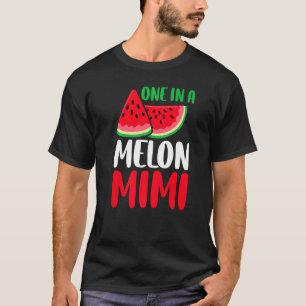 Een in een Melon Mimi Watermeloen familie T-shirt