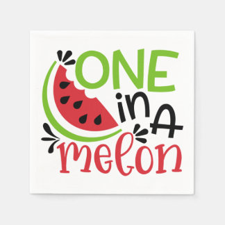 Eén in een Melon Napkins Servet