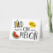 Eén in een Melon Pap-Vaderdag kaart (Voorkant)