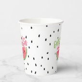 Eén in een Melon Paper Cup - Roze Papieren Bekers (Links)