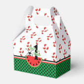 Eén in een Melon Picnic Ant met Watermelon Bedankdoosjes (Achterkant)