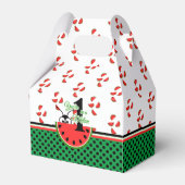 Eén in een Melon Picnic Ant met Watermelon Bedankdoosjes (Voorkant Zijde)