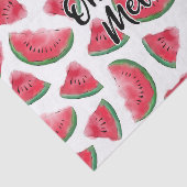 Eén in een Melon Quote Watermelon Waterverf Patter Tissuepapier (Detail)