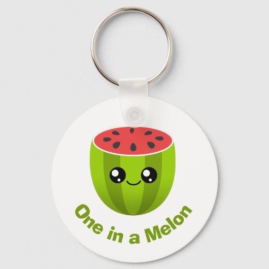 Eén in een Melon Sleutelhanger (Voorkant)