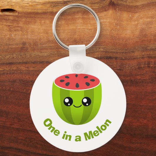 Eén in een Melon Sleutelhanger (Voorkant)