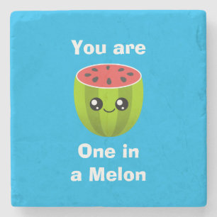 Eén in een Melon Stenen Onderzetter
