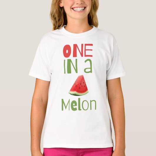 Eén in een Melon T-shirt (Voorkant)