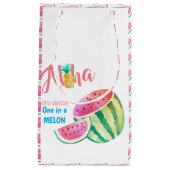 Eén in een Melon Tropical Watermelon Waterverf Roz Klein Cadeauzakje (Voorkant)