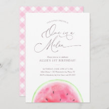 Eén in een Melon Watermeloen 1e verjaardag