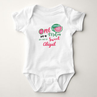 Een in een Melon Watermeloen 1e Verjaardag shirt