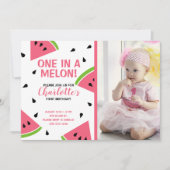 Een in een Melon watermeloen afbeelding Kaart (Voorkant)
