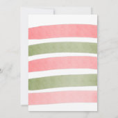 Eén in een Melon Watermeloen Thema Waterverf Roze (Achterkant)