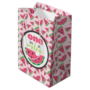 Een in een Melon Watermeloenslikken en Blush Pink  Medium Cadeauzakje