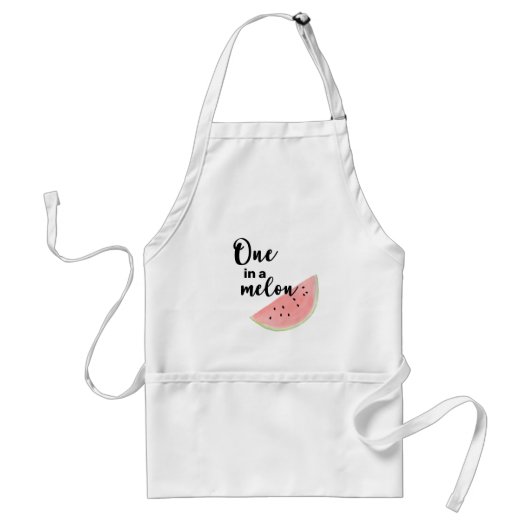 Eén in een Melon-watermeloenspron Standaard Schort (Voorkant)