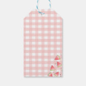 Eén in een Melon Watermelon Birthday Cadeaulabel (Achterkant)