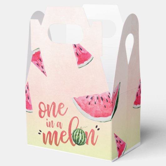 Eén in een Melon Watermelon Eerste Dag Bedankdoosjes (Geopend)