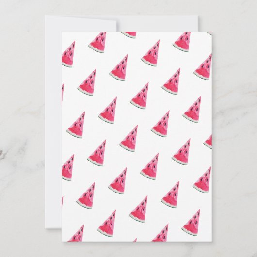 Een in een Melon Watermelon Eerste Dag Dank je wel Bedankkaart (Achterkant)