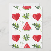 Eén in een Melon Watermelon Eerste Dag Kaart (Achterkant)
