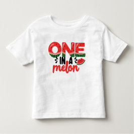 Eén in een Melon Watermelon Eerste Dag Kinder Shirts