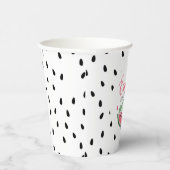 Eén in een Melon Watermelon Eerste Dag Papieren Bekers (Rechts)