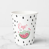 Eén in een Melon Watermelon Eerste Dag Papieren Bekers (Voorkant)