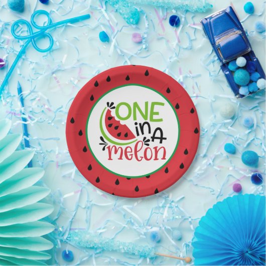 Eén in een Melonpapier Bord (Feest)